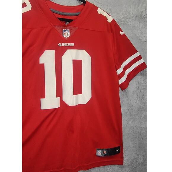 Jimmy Garoppolo San Francisco 49ers Red Jersey Nike On Field NFL Football - Picture 7 of 12